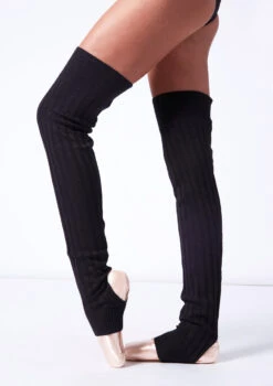 Aspen Thigh High Leg Warmer -Dance Costumes blw1170 black side 3 49237.1698399591