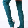 Aspen Thigh High Leg Warmer -Dance Costumes blw1170 teal side 2 91229.1698711747