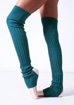 Aspen Thigh High Leg Warmer -Dance Costumes blw1170 teal side t 13601.1698711747