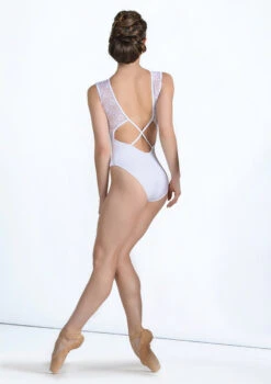 Ballet Rosa Harmonie Lace Open Back Leotard -Dance Costumes br harmonie lace panel tank leo white back 3 17258.1678926773