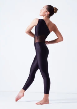 Ballet Rosa One Shoulder Unitard - Black -Dance Costumes brmagali black side 02462.1678926846