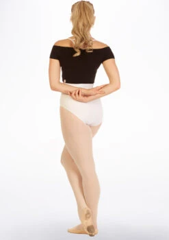 Capezio Soft Knit Dance Sweater -Dance Costumes ca 11383w capezio soft knit dance sweater black back 71264.1678927026