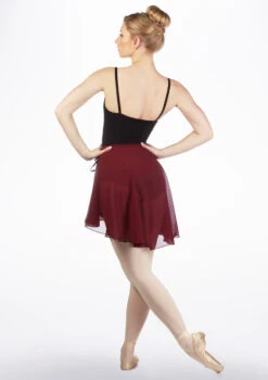 Capezio Full Sweep Wrap Dance Skirt -Dance Costumes ca 260 capezio full sweep wrap dance skirt red back 30428.1678927077