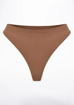 Capezio Thong -Dance Costumes ca 3678 capezio thong brown front no1 15281.1678927120