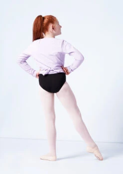 Capezio Class Kids Crossover Ballet Wrap 17 Capezio Class Kids Crossover Ballet Wrap -Dance Costumes cad850c lavender back 65143.1689290834