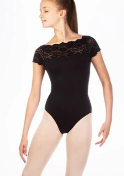 So Danca Teen Cap Sleeve Leotard -Dance Costumes e 11134 so danca teen cap sleeve leotard black thumbnail T 51586.1698810714