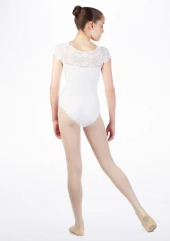 So Danca Teen Cap Sleeve Leotard -Dance Costumes e 11134 so danca teen cap sleeve leotard white no1 32198.1678885698