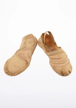 Capezio Freeform Split Sole Shoe -Dance Costumes ff01 capezio freeform split sole shoe brown front 12429.1678927259