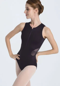 Intermezzo Teen Zip Front Mesh Leotard 7 Intermezzo Teen Zip Front Mesh Leotard -Dance Costumes it31517 black front t 75526.1698808118
