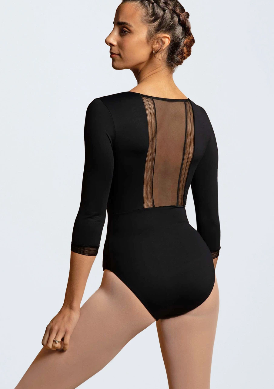 Intermezzo 3/4 Sleeve Ribbon Leotard 8 Intermezzo 3/4 Sleeve Ribbon Leotard - Image 6