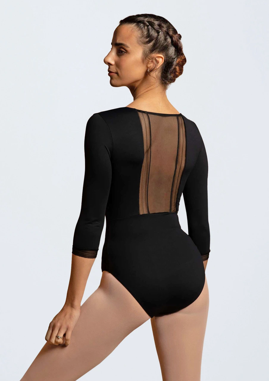 Intermezzo 3/4 Sleeve Ribbon Leotard 4 Intermezzo 3/4 Sleeve Ribbon Leotard - Image 2