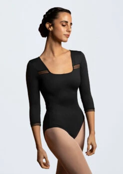 Intermezzo 3/4 Sleeve Ribbon Leotard