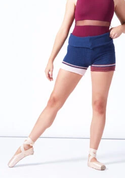 Intermezzo Charlotte Warmup Shorts -Dance Costumes it5536 navy blue front t 62329.1698449022