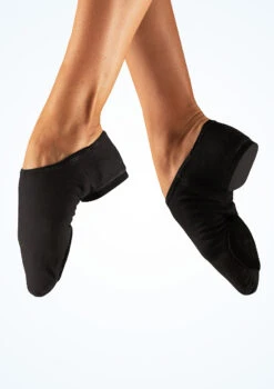 So Danca Canvas Split Sole Jazz Shoe - Black -Dance Costumes jz 75 so danca canvas split sole jazz shoe black no1 T 55807.1698810918