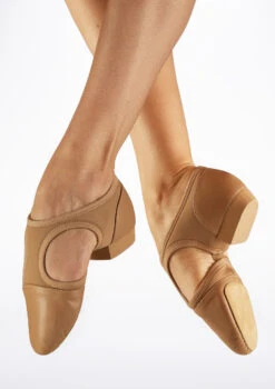 So Danca Open Arch Jazz Shoe - Caramel -Dance Costumes jz44 so danca open arch jazz shoe caramel brown main image T 81140.1698810917