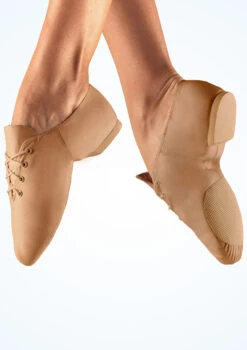 So Danca Split Sole Leather Jazz Shoe - Nude -Dance Costumes jze 09 so danca split sole leather jazz shoe nude brown main image T 29374.1698810918