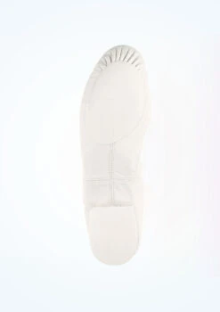So Danca Split Sole Leather Jazz Shoe - White -Dance Costumes jze 09 so danca split sole leather jazz shoe white no3 76714.1678885795