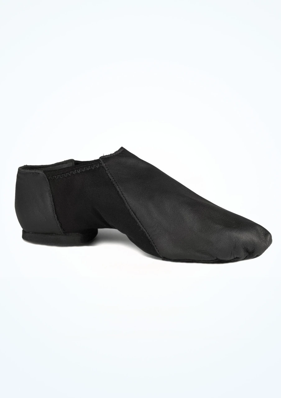 So Danca Split Sole Stretch Jazz Shoe - Black 4 So Danca Split Sole Stretch Jazz Shoe - Black - Image 2