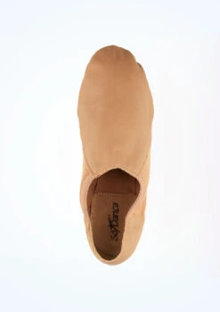 So Danca Split Sole Stretch Jazz Shoe - Tan -Dance Costumes jze 45 so danca split sole stretch jazz shoe tan brown no2 83723.1678885802