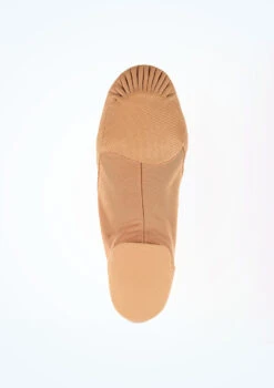 So Danca Split Sole Stretch Jazz Shoe - Tan -Dance Costumes jze 45 so danca split sole stretch jazz shoe tan brown no3 56051.1678885801