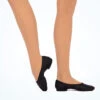 Merlet Blues Ballerina Split Sole Jazz Shoe 2 Merlet Blues Ballerina Split Sole Jazz Shoe -Dance Costumes mlblues black front 16653.1683587705