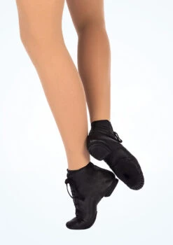Merlet Galaxy Boot Split Sole Jazz Shoe -Dance Costumes mlgalax black front t 07081.1698809421