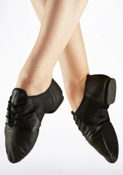Move Dance Leather Split Sole Jazz Shoe 5 Move Dance Leather Split Sole Jazz Shoe -Dance Costumes mo j0015 move leather split sole jazz shoe black main image T 52584.1691197345