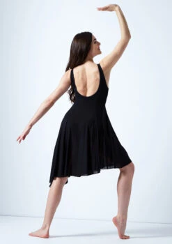 Move Dance Cressida Scoop Lyrical Dress -Dance Costumes mo r0220 move dance cressida scoop lyrical dress black back 86318.1678884656