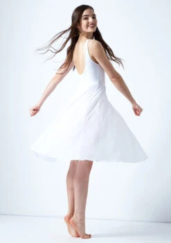 Move Dance Thalassa Cut Out Lyrical Dress -Dance Costumes mo r0223 move dance thalassa cut out lyrical dress white back 78032.1678884664