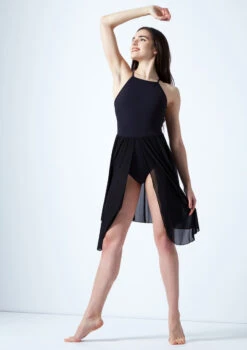 Move Dance Ariel Cross Back Lyrical Dress 12 Move Dance Ariel Cross Back Lyrical Dress -Dance Costumes mo r0224 move dance ariel cross back lyrical dress black front 34659.1678884670