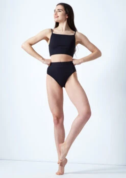 Move Dance Carpo Camisole Crop Top 16 Move Dance Carpo Camisole Crop Top -Dance Costumes mo z0254 move dance carpo camisole crop top black front 46632.1678884912