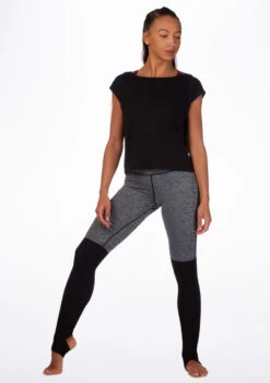 Move Dance Mesh Back Dance T Shirt -Dance Costumes mo z0607 move mesh back dance t shirt black front 62759.1678884941