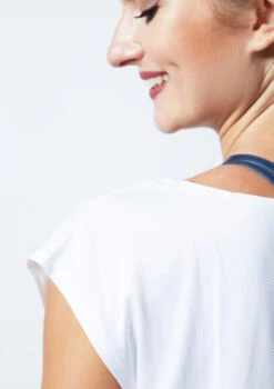 Move Dance Mesh Back Dance T Shirt -Dance Costumes mo z0607 move mesh back dance t shirt white back 59007.1678884941