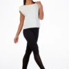 Move Dance Mesh Back Dance T Shirt -Dance Costumes mo z0607 move mesh back dance t shirt white front 38536.1678884941