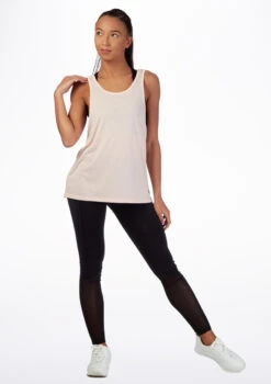 Move Dance Cross Back Dance Top -Dance Costumes mo z0610 move cross back dance top pink front 66136.1678884947