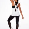 Move Dance Cross Back Dance Top -Dance Costumes mo z0610 move cross back dance top white back 76196.1678884947