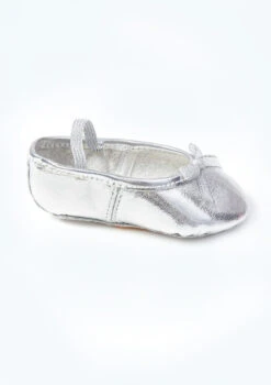 Move Dance Full Sole Leather Ballet Shoe - Silver -Dance Costumes mob0020sil silver side t 30552.1692921180