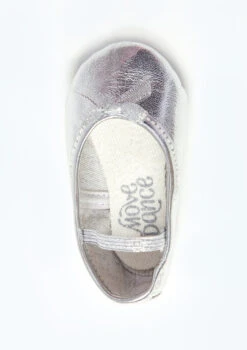 Move Dance Full Sole Leather Ballet Shoe - Silver -Dance Costumes mob0020sil silver top 89910.1683070048