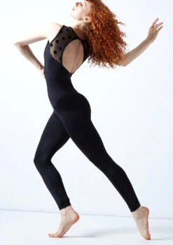 Move Dance Ariella Open Back Catsuit -Dance Costumes moc0636 black back 1t 43954.1692921180