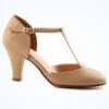 Move Dance Erika T-Bar Character Shoe 3" - Nude -Dance Costumes mok0026 tan main 1 88193.1678928571