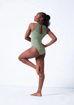 Move Dance Enola Seamless Leotard -Dance Costumes mol0505 sage back 71564.1682378316