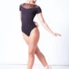 Move Dance Myra Sweetheart Mesh Leotard -Dance Costumes mol0602 black front 2 46363.1698711828