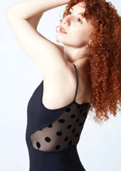 Move Dance Matilda Camisole Leotard -Dance Costumes mol0660 black close up back 1 97606.1678884280