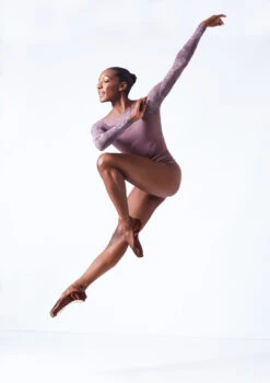 Move Dance Brizo Long Sleeve Leotard -Dance Costumes mol0665 orchid pink front 3 92223.1683070094