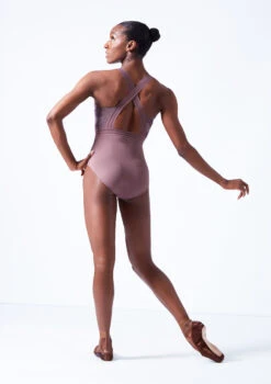 Move Dance Illusia Cross Back Leotard -Dance Costumes mol0667 orchid pink back 93149.1683070095