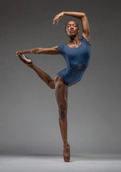 Move Dance Kalpana Cap Sleeve Leotard -Dance Costumes mol0670 dark blue front 5 55291.1690548727