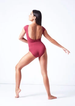 Move Dance Winnie Cap Sleeve Leotard 12 Move Dance Winnie Cap Sleeve Leotard -Dance Costumes mol0832 burgundy back 81062.1694561300