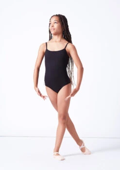 Move Dance Ibbie Cross Back Leotard -Dance Costumes mol5118 black front 2 96855.1691197819