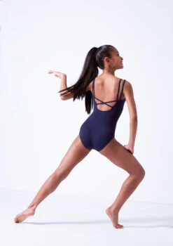 Move Dance Kamila Teen Cross Back Leotard 21 Move Dance Kamila Teen Cross Back Leotard -Dance Costumes mol5119 navy back 62229.1683933611