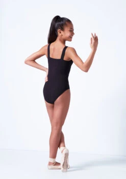 Move Dance Maggie Teen Wide Strap Leotard -Dance Costumes mol5131 black back 69325.1683933617